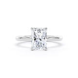 Goldsmiths Platinum 2.00cttw Radiant Cut Lab Grown Diamond Solitaire Engagement Ring