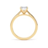 Goldsmiths 18ct Yellow Gold 1.50cttw Radiant Cut Lab Grown Diamond Solitaire Engagement Ring