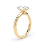 Goldsmiths 18ct Yellow Gold 1.50cttw Radiant Cut Lab Grown Diamond Solitaire Engagement Ring