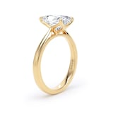Goldsmiths 18ct Yellow Gold 2.00cttw Radiant Cut Lab Grown Diamond Solitaire Engagement Ring