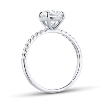 Goldsmiths Platinum 1.70cttw Round Lab Grown Diamond Set Shoulder Solitaire Engagement Ring Goldsmiths Platinum 1.70cttw Round Lab Grown Diamond Set Shoulder Solitaire Engagement Ring