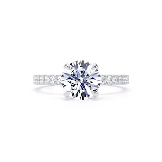 Goldsmiths Platinum 1.70cttw Round Lab Grown Diamond Set Shoulder Solitaire Engagement Ring Goldsmiths Platinum 1.70cttw Round Lab Grown Diamond Set Shoulder Solitaire Engagement Ring