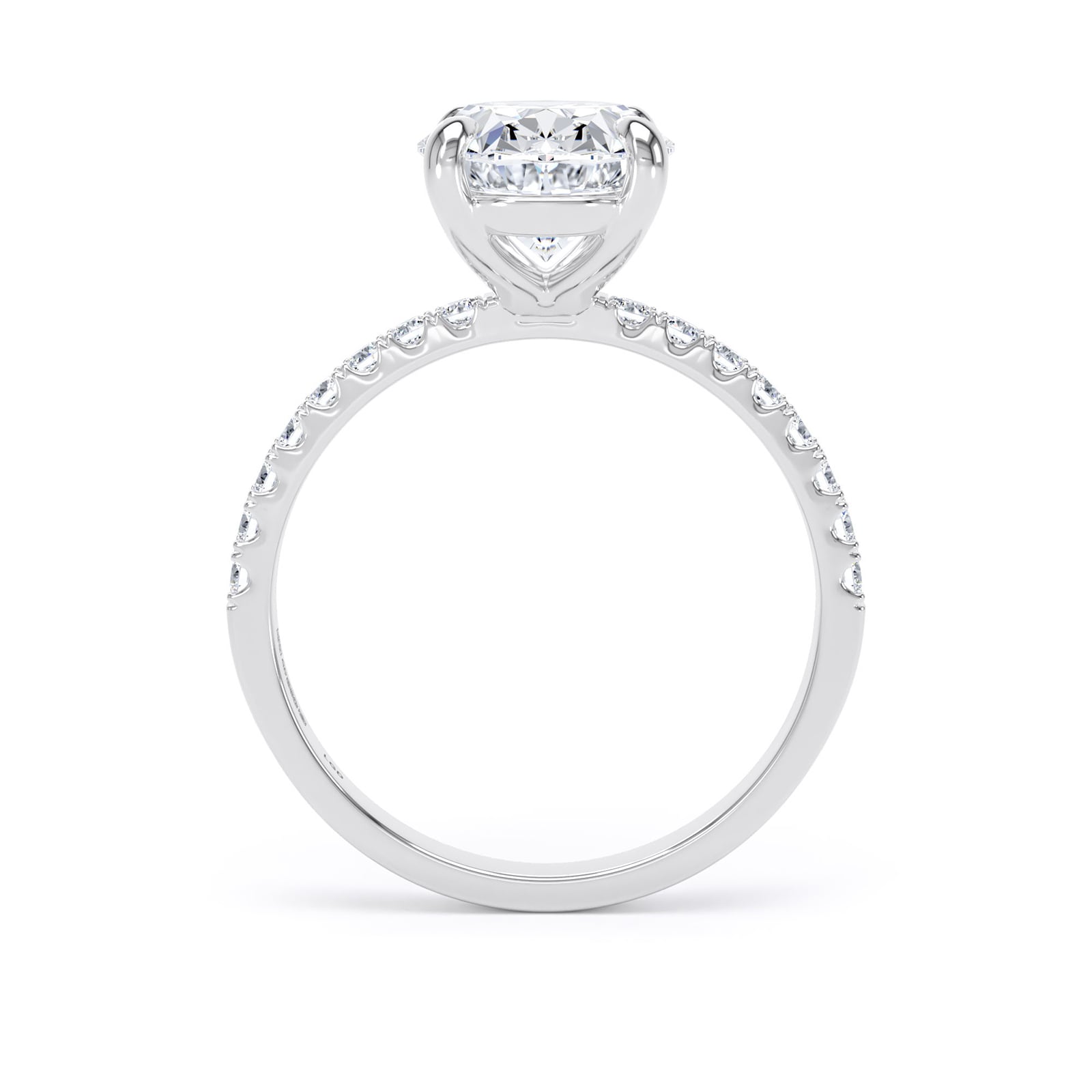 Goldsmiths Platinum 2.70cttw Oval Lab Grown Diamond Set Shoulder Solitaire Engagement Ring Goldsmiths Platinum 2.70cttw Oval Lab Grown Diamond Set Shoulder Solitaire Engagement Ring