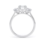 Goldsmiths Platinum 2.70cttw Radiant and Trapezoid Cut Lab Grown Diamond 3 Stone Engagement Ring