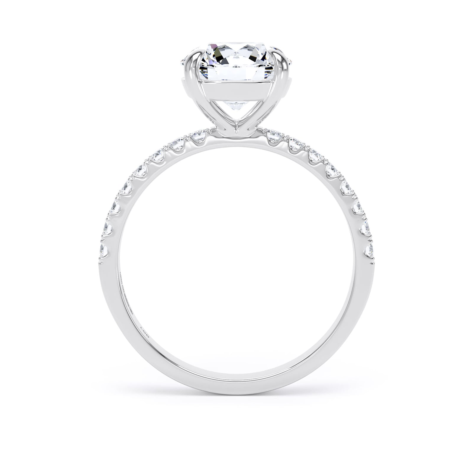 Goldsmiths Platinum 2.20cttw Round Lab Grown Diamond Set Shoulder Solitaire Engagement Ring Goldsmiths Platinum 2.20cttw Round Lab Grown Diamond Set Shoulder Solitaire Engagement Ring