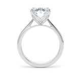 Goldsmiths Platinum 4.00cttw Oval Cut Lab Grown Diamond Solitaire Engagement Ring