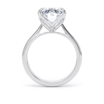 Goldsmiths Platinum 5.00cttw Oval Cut Lab Grown Diamond Solitaire Engagement Ring
