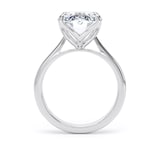 Goldsmiths Platinum 5.00cttw Oval Cut Lab Grown Diamond Solitaire Engagement Ring