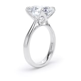 Goldsmiths Platinum 5.00cttw Oval Cut Lab Grown Diamond Solitaire Engagement Ring