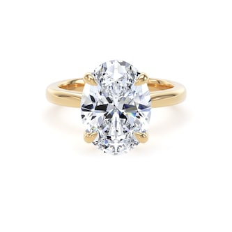 Goldsmiths 18ct Yellow Gold 4.00cttw Oval Cut Lab Grown Diamond Solitaire Engagement Ring Goldsmiths 18ct Yellow Gold 4.00cttw Oval Cut Lab Grown Diamond Solitaire Engagement Ring