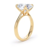 Goldsmiths 18ct Yellow Gold 5.00cttw Oval Cut Lab Grown Diamond Solitaire Engagement Ring - Ring Size O
