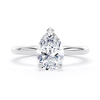 Goldsmiths Platinum 1.50cttw Pear Cut Lab Grown Diamond Solitaire Engagement Ring