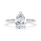 Goldsmiths Platinum 1.50cttw Pear Cut Lab Grown Diamond Solitaire Engagement Ring
