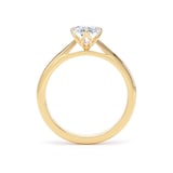 Goldsmiths 18ct Yellow Gold 1.50cttw Marquise Cut Lab Grown Diamond Solitaire Engagement Ring