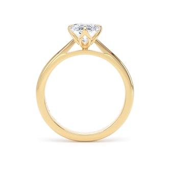 Goldsmiths 18ct Yellow Gold 2.00cttw Marquise Cut Lab Grown Diamond Solitaire Engagement Ring