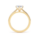 Goldsmiths 18ct Yellow Gold 2.00cttw Marquise Cut Lab Grown Diamond Solitaire Engagement Ring