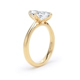 Goldsmiths 18ct Yellow Gold 2.00cttw Marquise Cut Lab Grown Diamond Solitaire Engagement Ring