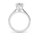 Goldsmiths Platinum 3.00cttw Pear Cut Lab Grown Diamond Solitaire Engagement Ring