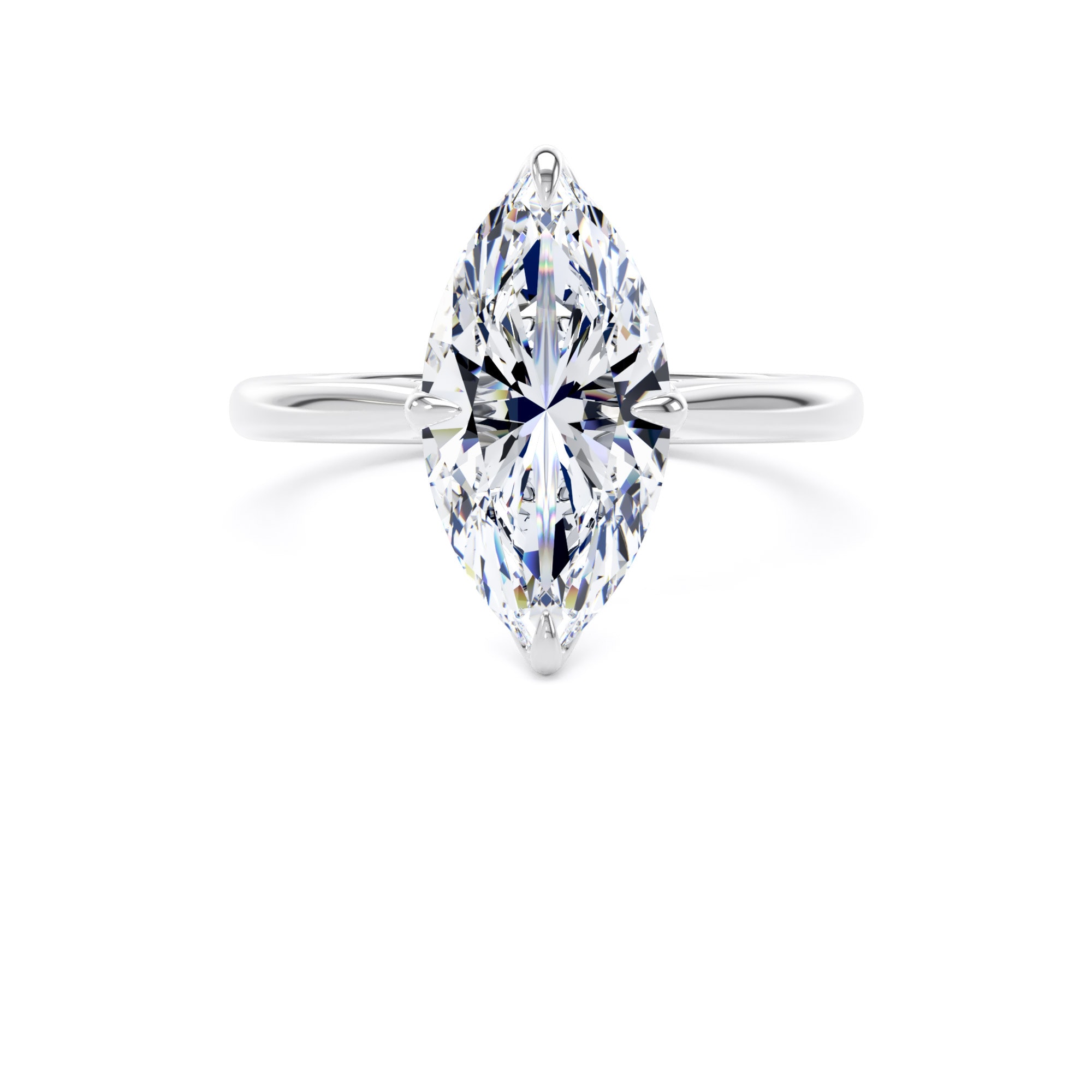 Goldsmiths Platinum 3.00cttw Marquise Cut Lab Grown Diamond Solitaire Engagement Ring - Ring Size L Goldsmiths Platinum 3.00cttw Marquise Cut Lab Grown Diamond Solitaire Engagement Ring - Ring Size L