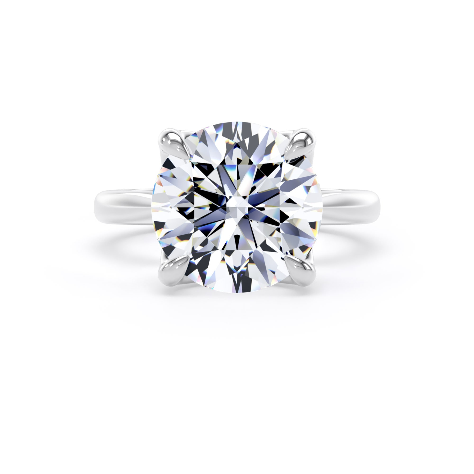 Goldsmiths Platinum 5.00cttw Brilliant Cut Lab Grown Diamond Solitaire Engagement Ring - Ring Size M.5 Goldsmiths Platinum 5.00cttw Brilliant Cut Lab Grown Diamond Solitaire Engagement Ring - Ring Size M.5