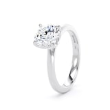 Goldsmiths 18ct White Gold 1.50cttw Brilliant Cut Lab Grown Diamond Solitaire Engagement Ring - Ring Size U