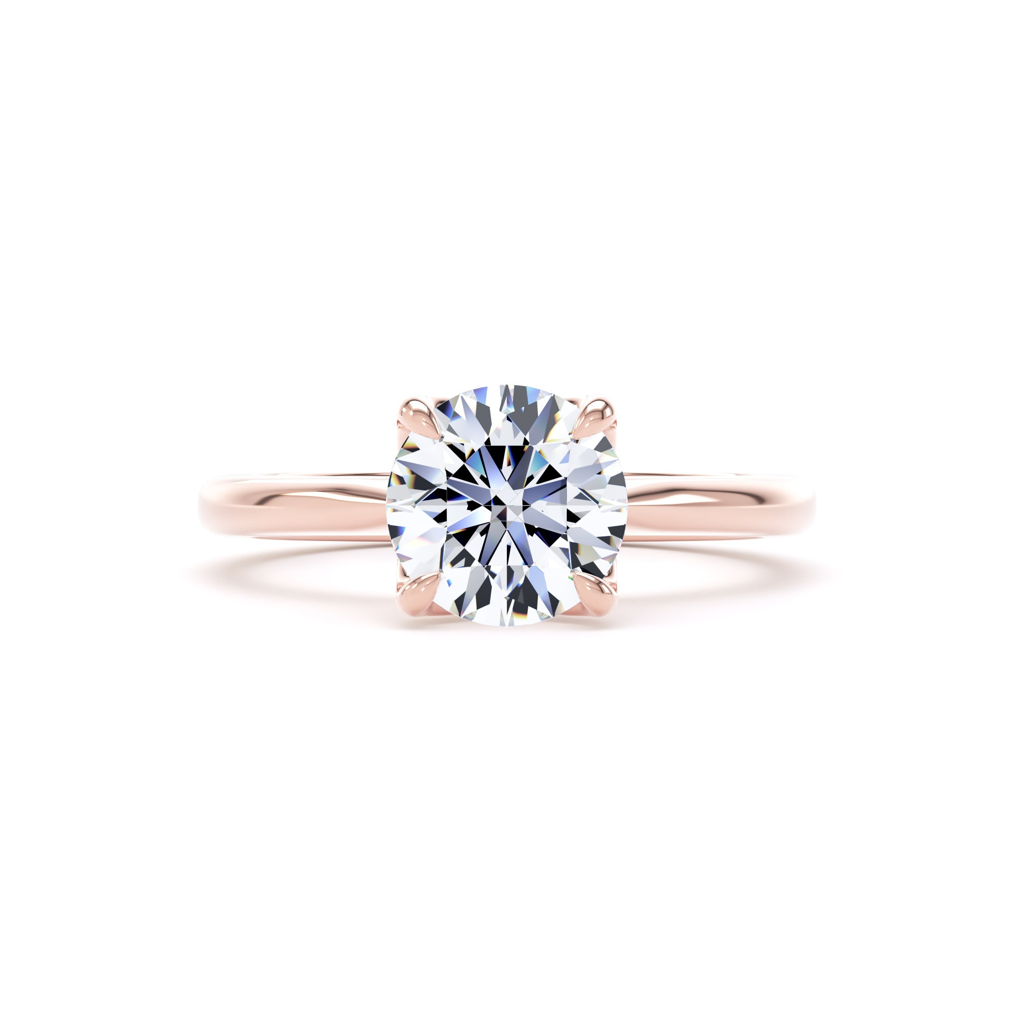 Goldsmiths 18ct Rose Gold 1.50cttw Brilliant Cut Lab Grown Diamond Solitaire Engagement Ring - Ring Size Y Goldsmiths 18ct Rose Gold 1.50cttw Brilliant Cut Lab Grown Diamond Solitaire Engagement Ring - Ring Size Y