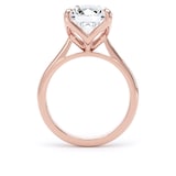 Goldsmiths 18ct Rose Gold 4.00cttw Brilliant Cut Lab Grown Diamond Solitaire Engagement Ring - Ring Size F.5