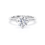 Goldsmiths Platinum 1.50cttw Compass Set Brilliant Cut Lab Grown Diamond Solitaire Engagement Ring - Ring Size M