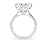 Goldsmiths Platinum 5.00cttw Compass Set Brilliant Cut Lab Grown Diamond Solitaire Engagement Ring - Ring Size H