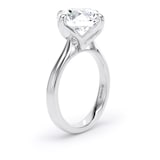 Goldsmiths Platinum 5.00cttw Compass Set Brilliant Cut Lab Grown Diamond Solitaire Engagement Ring - Ring Size H