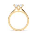 Goldsmiths 18ct Yellow Gold 2.00cttw Compass Set Brilliant Cut Lab Grown Diamond Solitaire Engagement Ring - Ring Size N
