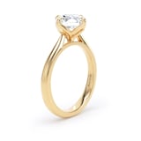 Goldsmiths 18ct Yellow Gold 2.00cttw Compass Set Brilliant Cut Lab Grown Diamond Solitaire Engagement Ring - Ring Size N