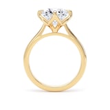 Goldsmiths 18ct Yellow Gold 3.00cttw Compass Set Brilliant Cut Lab Grown Diamond Solitaire Engagement Ring - Ring Size M