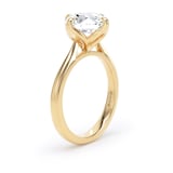 Goldsmiths 18ct Yellow Gold 3.00cttw Compass Set Brilliant Cut Lab Grown Diamond Solitaire Engagement Ring - Ring Size M