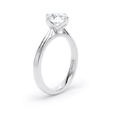 Goldsmiths 18ct White Gold 1.50cttw Compass Set Brilliant Cut Lab Grown Diamond Solitaire Engagement Ring - Ring Size J.5