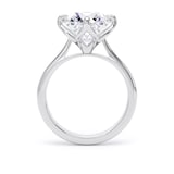Goldsmiths 18ct White Gold 4.00cttw Compass Set Brilliant Cut Lab Grown Diamond Solitaire Engagement Ring - Ring Size K.5