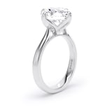 Goldsmiths 18ct White Gold 4.00cttw Compass Set Brilliant Cut Lab Grown Diamond Solitaire Engagement Ring - Ring Size K.5