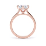 Goldsmiths 18ct Rose Gold 2.00cttw Compass Set Brilliant Cut Lab Grown Diamond Solitaire Engagement Ring - Ring Size R