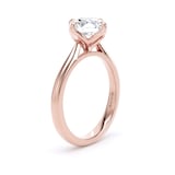 Goldsmiths 18ct Rose Gold 2.00cttw Compass Set Brilliant Cut Lab Grown Diamond Solitaire Engagement Ring - Ring Size R