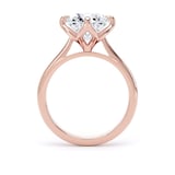 Goldsmiths 18ct Rose Gold 3.00cttw Compass Set Brilliant Cut Lab Grown Diamond Solitaire Engagement Ring - Ring Size X.5