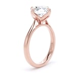 Goldsmiths 18ct Rose Gold 3.00cttw Compass Set Brilliant Cut Lab Grown Diamond Solitaire Engagement Ring - Ring Size X.5