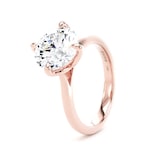 Goldsmiths 18ct Rose Gold 3.00cttw Compass Set Brilliant Cut Lab Grown Diamond Solitaire Engagement Ring - Ring Size X.5