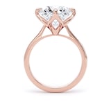 Goldsmiths 18ct Rose Gold 5.00cttw Compass Set Brilliant Cut Lab Grown Diamond Solitaire Engagement Ring - Ring Size G