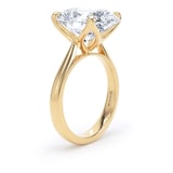 Goldsmiths 18ct Yellow Gold 7.00cttw Oval Cut Lab Grown Diamond Solitaire Engagement Ring - Ring Size P.5