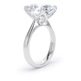 Goldsmiths 18ct White Gold 7.00cttw Oval Cut Lab Grown Diamond Solitaire Engagement Ring - Ring Size M