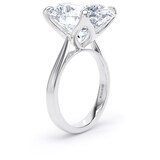 Goldsmiths 18ct White Gold 10.00cttw Oval Cut Lab Grown Diamond Solitaire Engagement Ring - Ring Size I