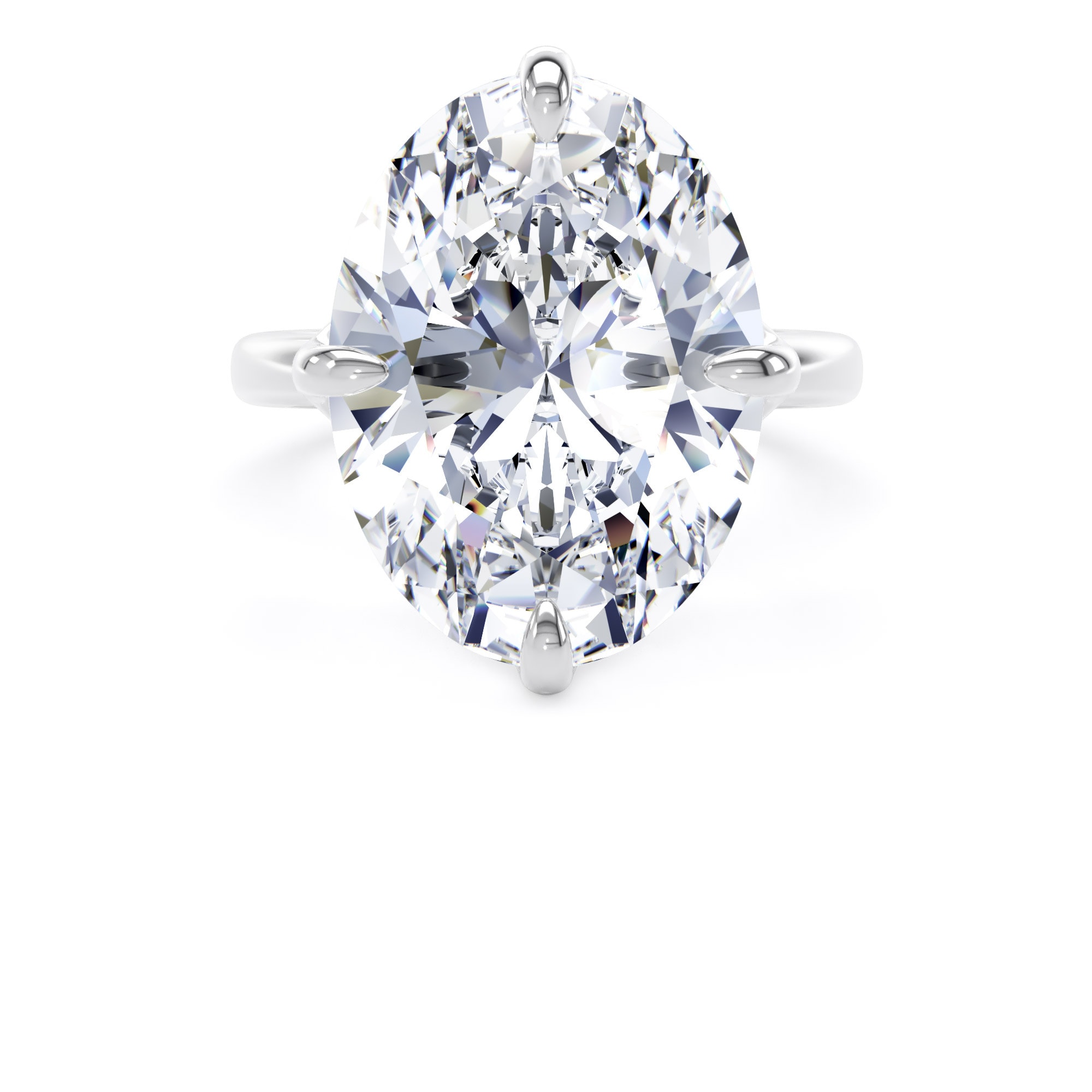 Goldsmiths Platinum Compass Set 10.00cttw Oval Cut Lab Grown Diamond Solitaire Engagement Ring - Ring Size L.5 Goldsmiths Platinum Compass Set 10.00cttw Oval Cut Lab Grown Diamond Solitaire Engagement Ring - Ring Size L.5