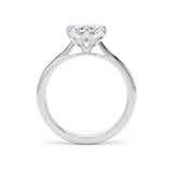 Goldsmiths 18ct White Gold Compass Set 1.50cttw Oval Cut Lab Grown Diamond Solitaire Engagement Ring - Ring Size Z