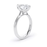 Goldsmiths 18ct White Gold Compass Set 3.00cttw Oval Cut Lab Grown Diamond Solitaire Engagement Ring - Ring Size T