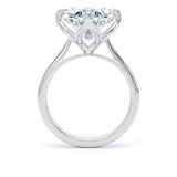 Goldsmiths 18ct White Gold Compass Set 7.00cttw Oval Cut Lab Grown Diamond Solitaire Engagement Ring - Ring Size J.5